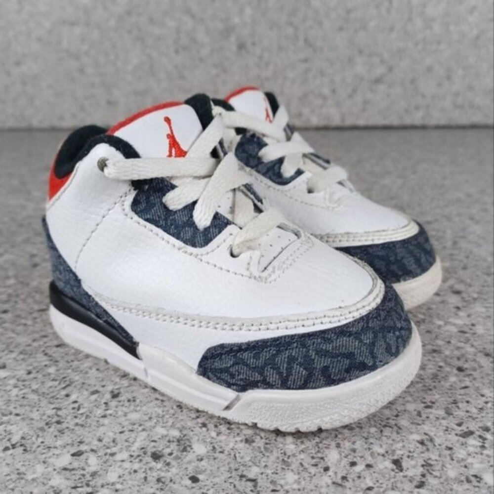 Nike Air Jordan 3 Retro Sneakers Kids Shoes 4C